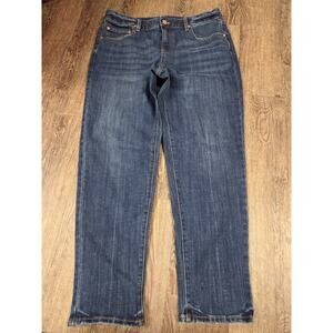 Talbots Everyday Relaxed Jeans Denim Stretch Annika Dark Wash Size 10